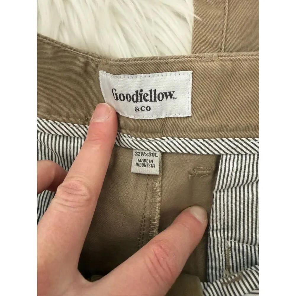 all in motion Black Pants and Tan Slim Chino Pants Duo - Size 30x32
